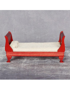 Cama Individual Mini de Madera COHEALI 15.6x7.8 cm Accesorio 2