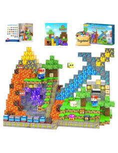 Bloques Magnéticos Toyvimo 150 Piezas con Tablero 30x20cm