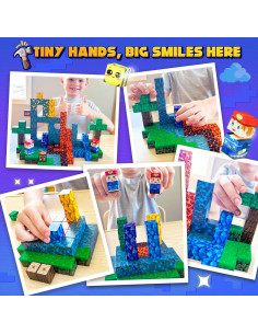 Bloques Magnéticos Toyvimo 150 Piezas con Tablero 30x20cm 2