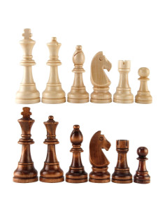 Piezas de Ajedrez de Madera Amerous Estilo Francés 11.56 cm