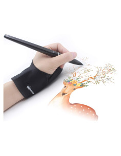 Guante Artista Huion Negro Talla Única para Dibujo
