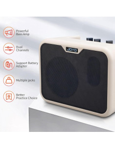 Amplificador de Bajo Portátil SUNYIN MA-10B 10W Mini Blanco 2