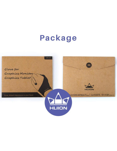 Guante Artista Huion Negro Talla Única para Dibujo