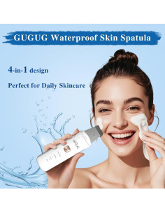 GUGUG Skin Scrubber 4-en-1 Espátula Facial IPX8 Limpiador de Poros 2