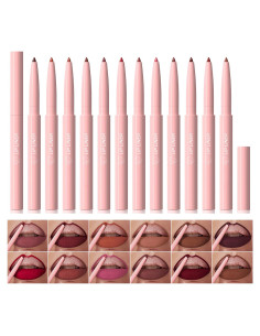 Kit de Lápiz Labial Retráctil KIMIEYE 12 Colores 28g