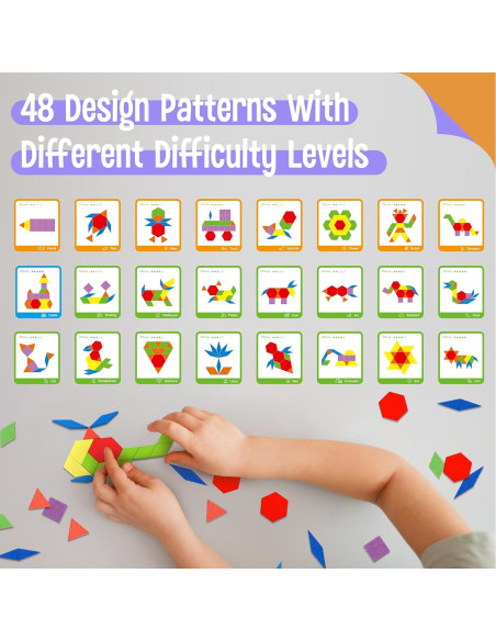 Juego de Bloques de Madera 155 Piezas SpriteGru para Niños