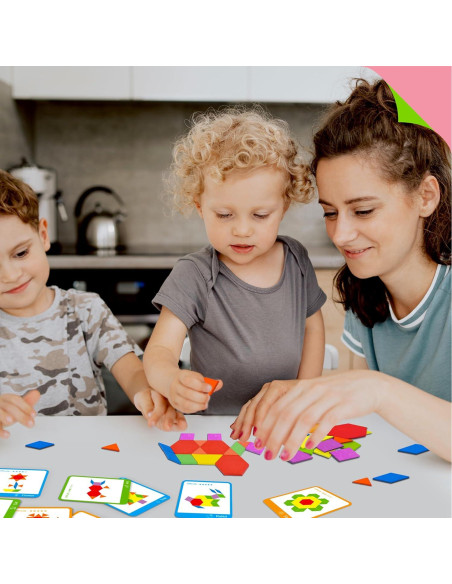 Juego de Bloques de Madera 155 Piezas SpriteGru para Niños