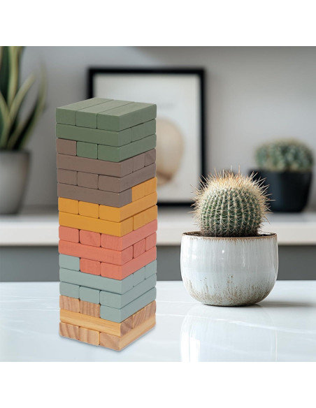 Juego de Bloques Apilables de Madera 48PCS Woodenfun