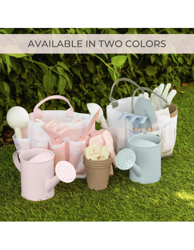 Conjunto de Jardinería para Niños ZICOTO Rosa - Herramientas Seguras