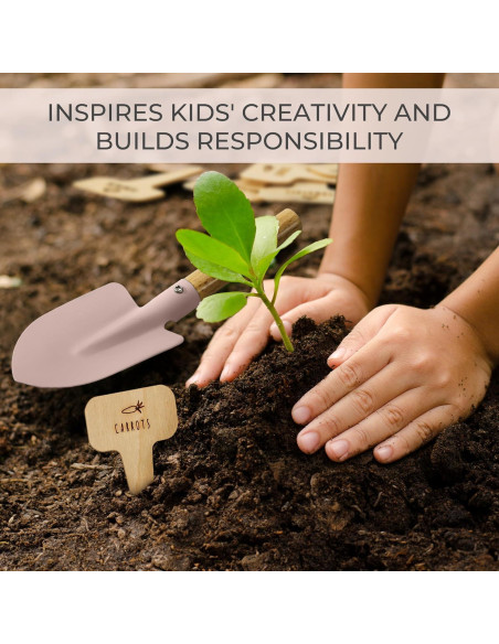 Conjunto de Jardinería para Niños ZICOTO Rosa - Herramientas Seguras