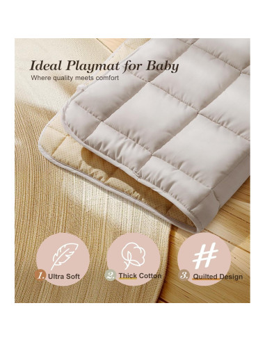 Gimnasio de Juego de Madera Pino Natural con Alfombra 90x43cm