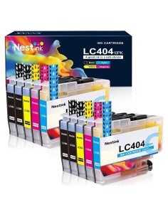 Paquete de 10 Cartuchos de Tinta Compatibles Brother LC404