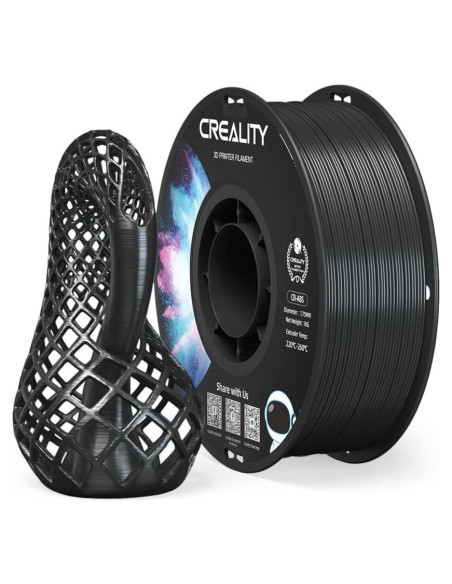 Filamento ABS Creality 1.75mm Negro 1kg para Impresora 3D
