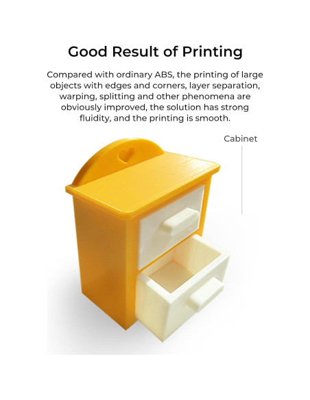 Filamento ABS Creality 1.75mm Negro 1kg para Impresora 3D