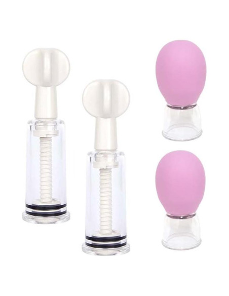 4 Correctores de Pezones Invertidos YGDYFDC Rosa y Blanco