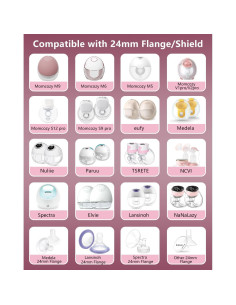 6 Insertos de Flange de Silicona BDICOVE 17mm para Extractores 2