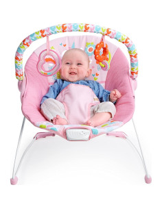 Asiento de rebote para bebés Bright Starts Unicornio Rosa 0-9 kg 2