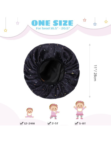 Gorro de Satén Ajustable para Niños Hat Hut - 1 a 8 Años