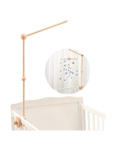 Brazo de Móvil de Madera para Cuna - Soporte Ecológico