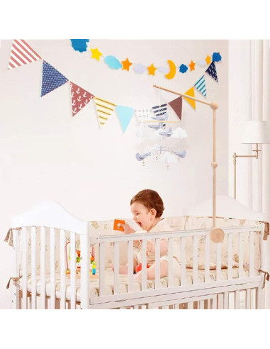 Brazo de Móvil de Madera para Cuna - Soporte Ecológico