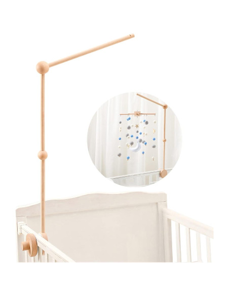 Brazo de Móvil de Madera para Cuna - Soporte Ecológico