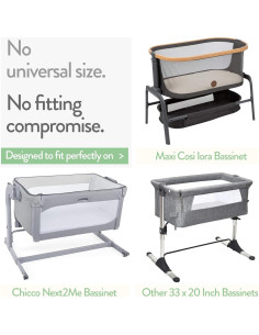 Sábanas para Cuna de Lado Joey + Joan 100% Algodón 2 Piezas 2