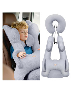 Almohada de Viaje Ergonómica FLORICH Gris para Adultos y Niños