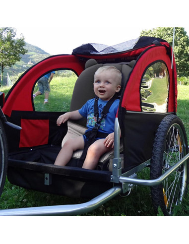 Inserto para Remolque de Bebé - Cojín Malla 3D Transpirable