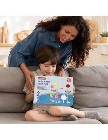 Juguetes de baño Jetbotell para bebés con elefante y animales