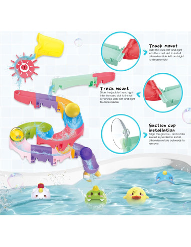 Juguetes de baño Jetbotell para bebés con elefante y animales