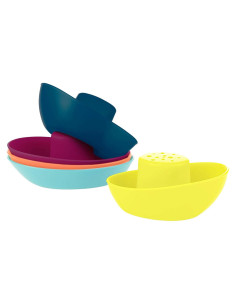 Boon Flota Juguete de Baño para Bebés - 5 Barcos Apilables