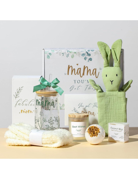 Cesta de Regalo Postparto KMCCUMBER para Nuevas Mamás Cesta de Regalo Postparto KMCCUMBER para Nuevas Mamás