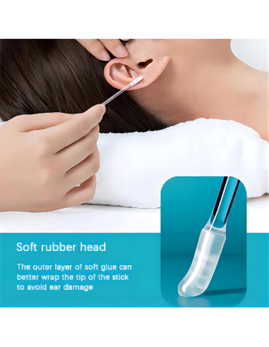 48 Palitos Adhesivos Gkwet para Limpieza de Oídos Adultos L