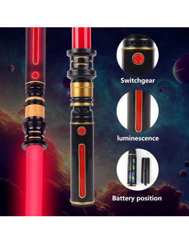 Sable Iluminado Expandible YOFOTHS Azul con Sonido FX