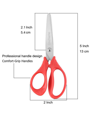 Tijeras de Seguridad para Niños OneName 12.7 cm 8 Piezas