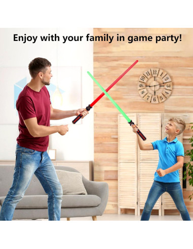 Sable Iluminado Expandible YOFOTHS Azul con Sonido FX