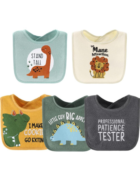 Conjunto de 10 Baberos de Terry The Peanutshell para Bebé Conjunto de 10 Baberos de Terry The Peanutshell para Bebé