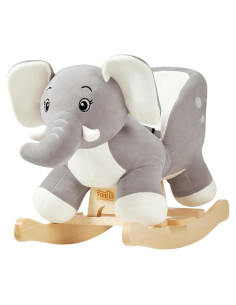 Caballo Balancín Elefante FUNLIO Gris para Bebés 6 Meses a 3 Años
