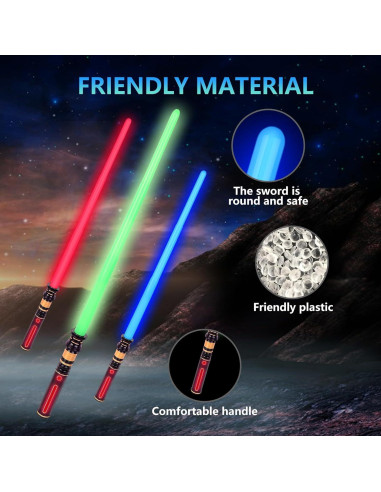 Sable Iluminado Expandible YOFOTHS Azul con Sonido FX