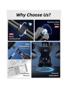 Kit de Montaje de Coche 5 en 1 Vamson para Cámaras de Acción 2