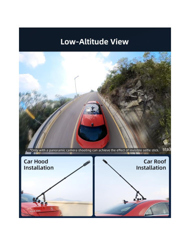 Kit de Montaje de Coche 5 en 1 Vamson para Cámaras de Acción