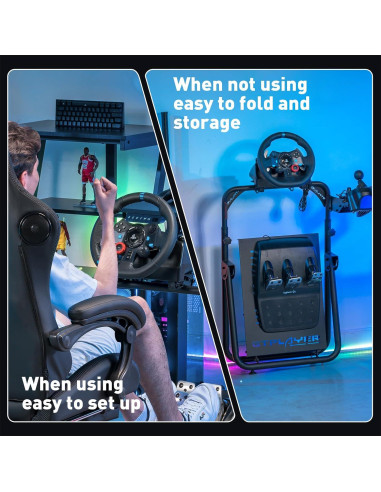 Soporte de Volante GTPLAYER Ajustable para Simulación de Carreras