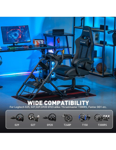 Soporte de Volante GTPLAYER Ajustable para Simulación de Carreras