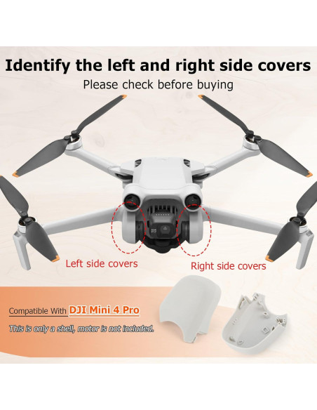 Cubiertas Laterales de Reemplazo DJI Mini 4 Pro con Herramientas