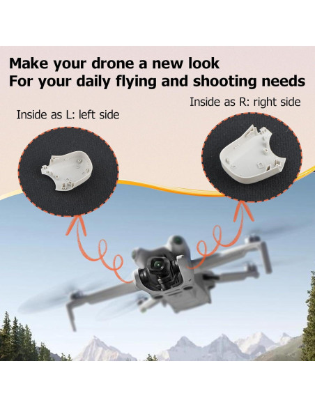 Cubiertas Laterales de Reemplazo DJI Mini 4 Pro con Herramientas