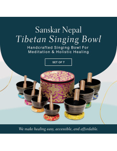 Juego de Cuencos Tibetanos de 7 Piezas Sanskar Nepal 3-12 cm 2