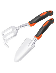 Juego de Herramientas de Jardinería MECHEER - Pala y Rastrillo Ergonómico