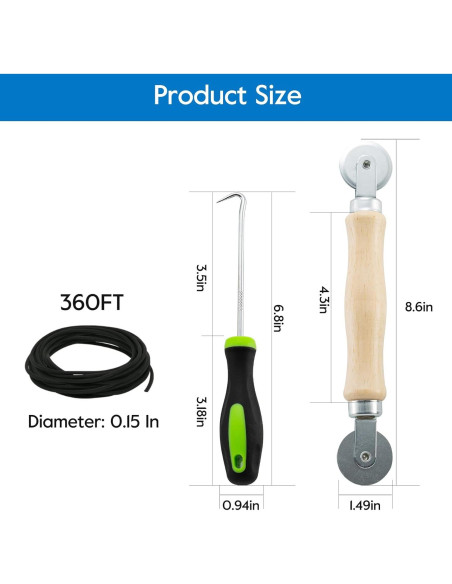 Kit de Reparación de Pantalla Home Master 3 en 1 con Spline 9.75 m