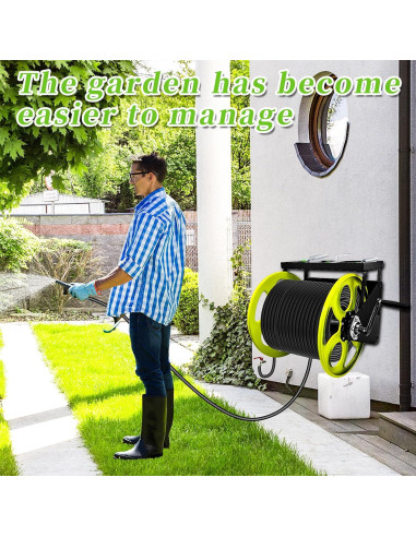 Carrete de Manguera de Jardín CXCESNS 36.58m Montaje Pared