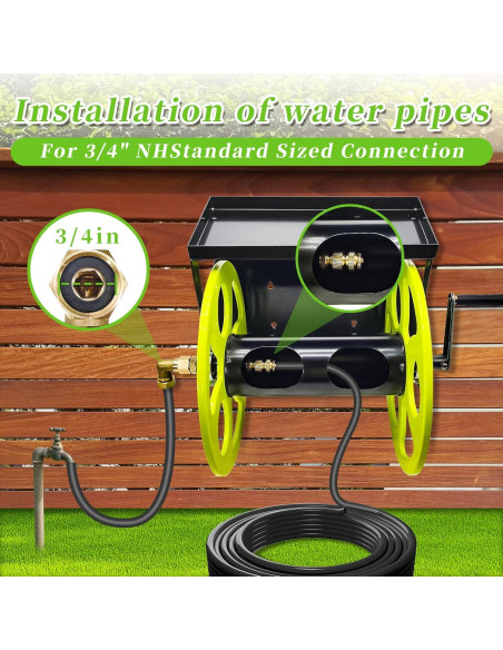 Carrete de Manguera de Jardín CXCESNS 36.58m Montaje Pared